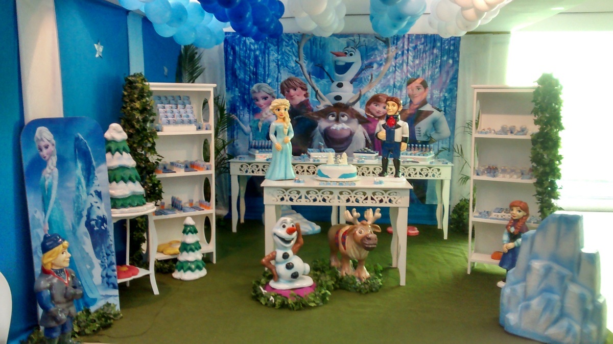 Festa de aniversário com o tema Frozen - foto: Espaço Encantado / divulgação