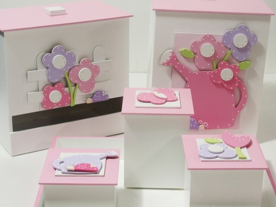 Kit higiene bebê rosa - O Canto das Artes