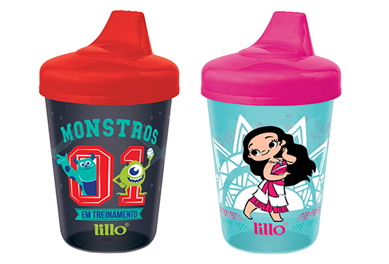 Personagens dos filmes Moana e Monstros SA nos produtos Lillo