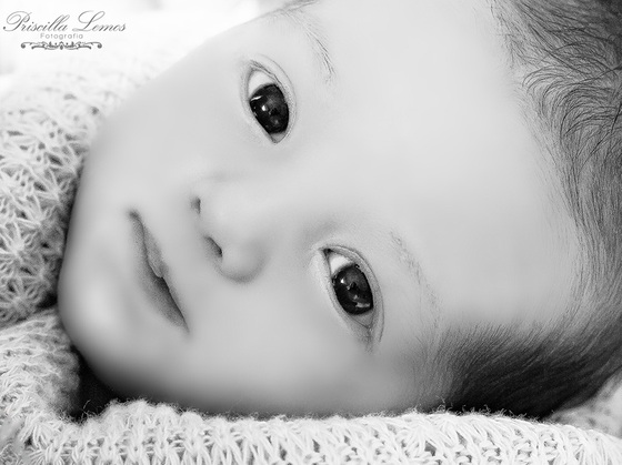 Foto do rosto do bebê - Foto: Priscilla Lemos